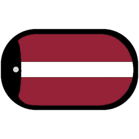 Latvia Flag Metal Novelty Dog Tag Necklace DT-4073