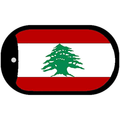 Lebanon Flag Metal Novelty Dog Tag Necklace DT-4075