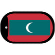 Maldives Flag Metal Novelty Dog Tag Necklace DT-4091