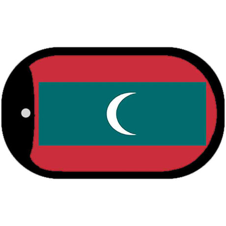 Maldives Flag Metal Novelty Dog Tag Necklace DT-4091