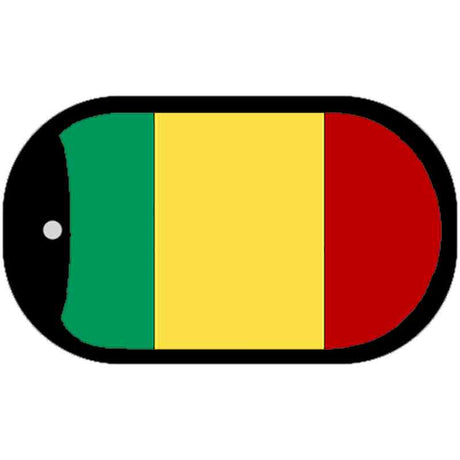 Mali Flag Metal Novelty Dog Tag Necklace DT-4092