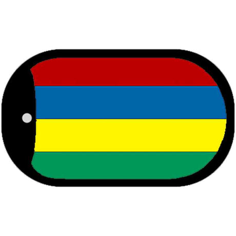 Mauritius Flag Metal Novelty Dog Tag Necklace DT-4096