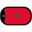 Morocco Flag Metal Novelty Dog Tag Necklace DT-4101