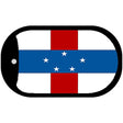 Netherlands-Antilles Flag Metal Novelty Dog Tag Necklace DT-4109