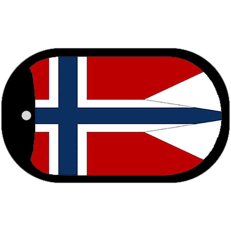 Norway-NS Flag Metal Novelty Dog Tag Necklace DT-4117