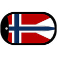Norway-NS Flag Metal Novelty Dog Tag Necklace DT-4117