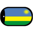 Rwanda Flag Metal Novelty Dog Tag Necklace DT-4131