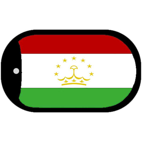 Tajikistan Flag Metal Novelty Dog Tag Necklace DT-4158