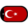 Turkey Flag Metal Novelty Dog Tag Necklace DT-4163