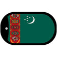 Turkmenistan Flag Metal Novelty Dog Tag Necklace DT-4164