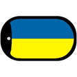 Ukraine Flag Metal Novelty Dog Tag Necklace DT-4168