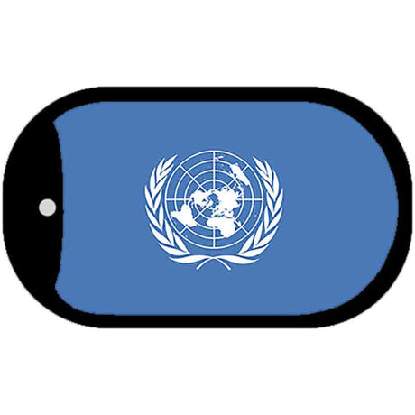 United Nations Flag Metal Novelty Dog Tag Necklace DT-4170