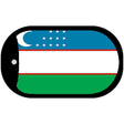 Uzbekistan Flag Metal Novelty Dog Tag Necklace DT-4172