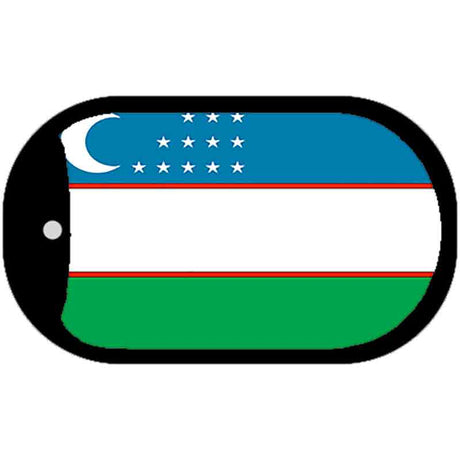 Uzbekistan Flag Metal Novelty Dog Tag Necklace DT-4172