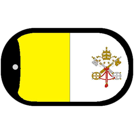 Vatican City Flag Metal Novelty Dog Tag Necklace DT-4174