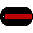 Thin Red Line Fire Novelty Dog Tag Necklace DT-4182