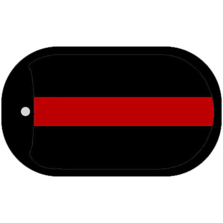 Thin Red Line Fire Novelty Dog Tag Necklace DT-4182