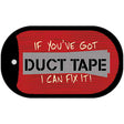 Duct Tape Novelty Metal Dog Tag Necklace DT-4204