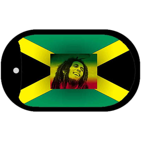 Bob Marley Jamaica Flag Metal Novelty Dog Tag Necklace DT-4215