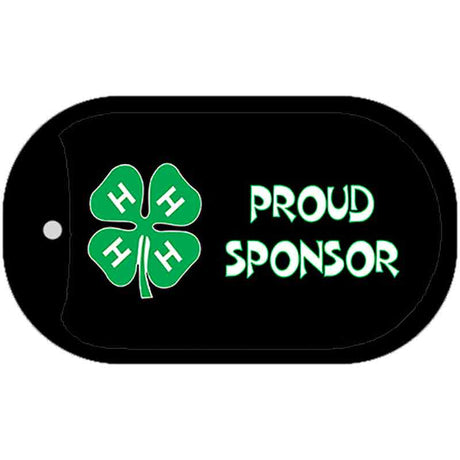 4-H Proud Sponsor Novelty Metal Dog Tag Necklace DT-4223