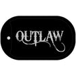 Outlaw Novelty Metal Dog Tag Necklace DT-4237