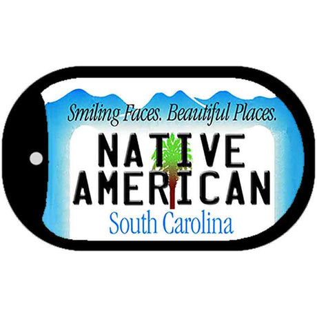 Native American South Carolina Novelty Metal Dog Tag Necklace DT-4265