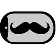 Mustache Novelty Novelty Metal Dog Tag Necklace DT-4268