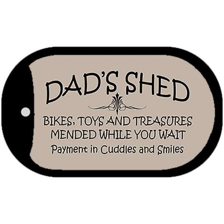 Dads Shed Novelty Metal Dog Tag Necklace DT-4286