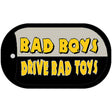 Bad Boys Drive Novelty Metal Dog Tag Necklace DT-430