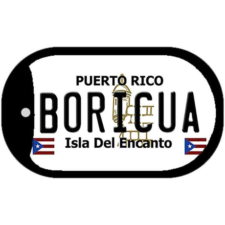 Boricua Puerto Rico Metal Novelty Dog Tag Necklace DT-4341