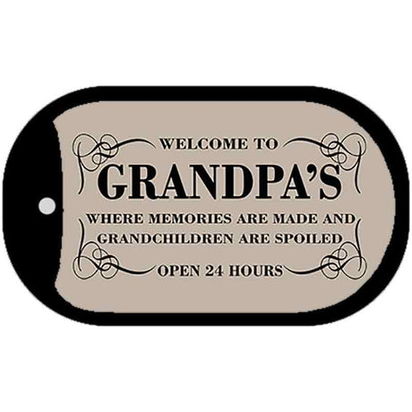 Welcome to Grandpas Novelty Metal Dog Tag Necklace DT-4458