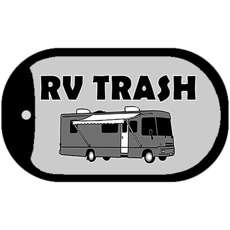 RV Trash Aluminum Automotive Novelty Metal Dog Tag Necklace DT-4512