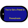 Pennsylvania State Blank Novelty Metal Dog Tag Necklace DT-4559