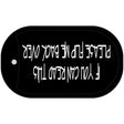 If You Can Read Novelty Metal Dog Tag Necklace DT-4666