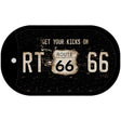 Route 66 Get Your Kicks Novelty Metal Dog Tag Necklace DT-4671