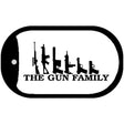 The Gun Family Novelty Metal Dog Tag Necklace DT-4686