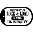 Property of Lock and Load Novelty Metal Dog Tag Necklace DT-4693