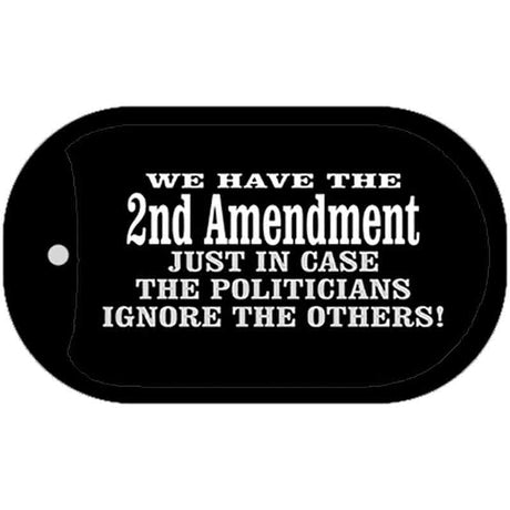 2nd Amendment Novelty Metal Dog Tag Necklace DT-4707