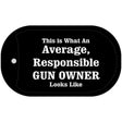 Average Responsible Novelty Metal Dog Tag Necklace DT-4710