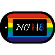 NO H8 Rainbow Novelty Metal Dog Tag Necklace DT-4714