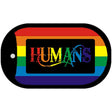 Humans Rainbow Novelty Metal Dog Tag Necklace DT-4722