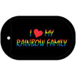 Rainbow Family Novelty Metal Dog Tag Necklace DT-4738