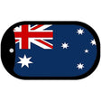 Australia Flag Scroll Metal Novelty Dog Tag Necklace DT-475