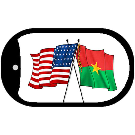 American Burkina Flag Metal Novelty Dog Tag Necklace DT-4763