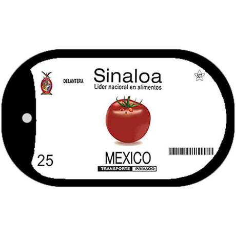 Sinaloa Mexico Blank Novelty Metal Dog Tag Necklace DT-4790