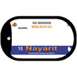 Nayarit Mexico Blank Novelty Metal Dog Tag Necklace DT-4805