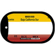 Baja California Sur Mexico Blank Novelty Metal Dog Tag Necklace DT-4814