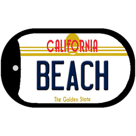 Beach California Novelty Metal Dog Tag Necklace DT-4883