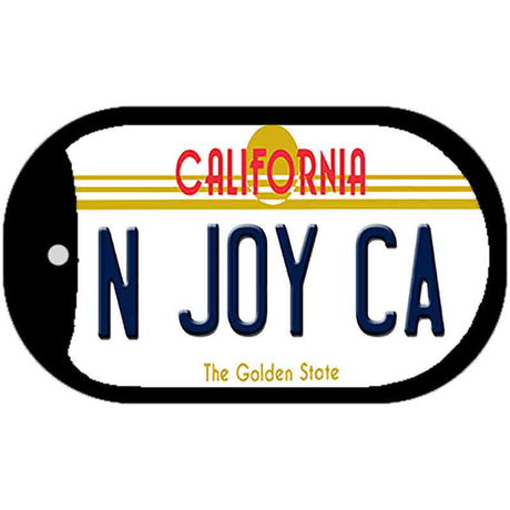 N Joy CA California Novelty Metal Dog Tag Necklace DT-4893