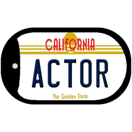 Actor California Novelty Metal Dog Tag Necklace DT-4899